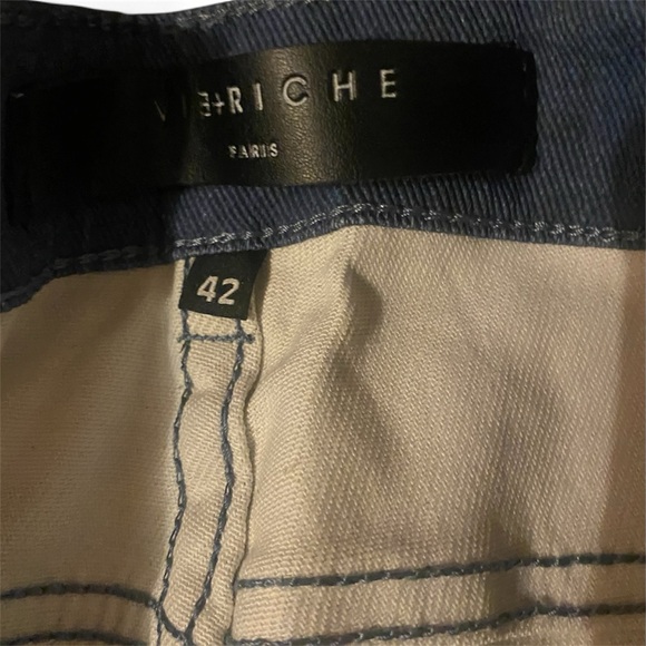 VIE+RICHE Men’s Dip‑Dye Jeans, Size 42, NWT, $100 👖🎨🔥 - Picture 10 of 13